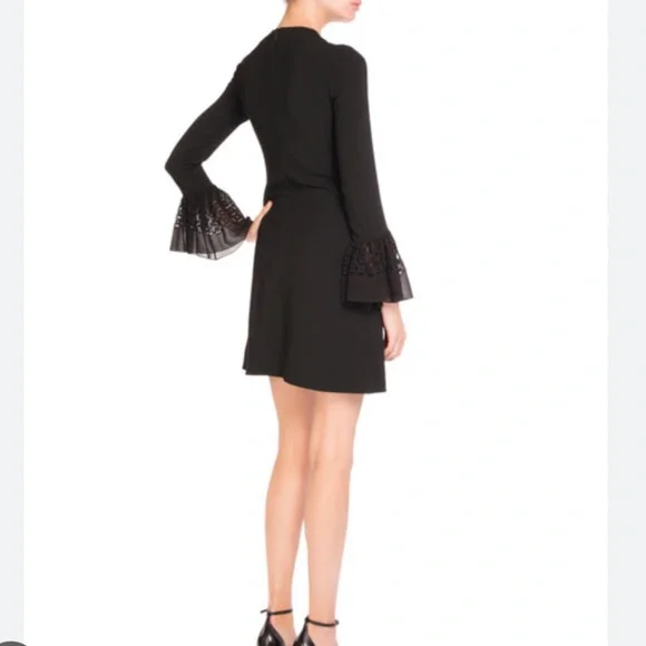 Nwot saint laurent bell sleeve sable dress - Picture 2 of 8